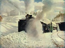 'Rotary Snow Plough at Blue Canyon, California (Southern Pacific Railway)', 1930. Creator: Unknown.