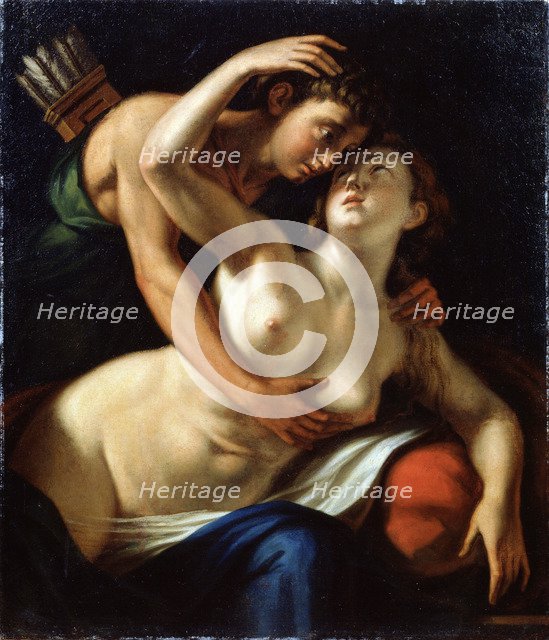 'Venus and Adonis', 16th century.  Artist: Luca Cambiaso