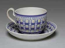 Cup and Saucer, c. 1784. Creator: Wedgwood Factory (British).