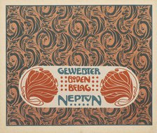 Woven Flooring Neptune, 1901. Creator: Moser, Koloman (1868-1918).