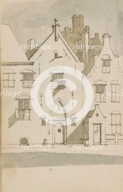 Terraced houses with gables, c.1783-c.1797.  Creator: Johannes Huibert Prins.