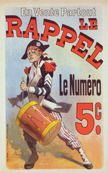 Affiche pour le journal "Le Rappel"., c1900. Creator: Jules Cheret.