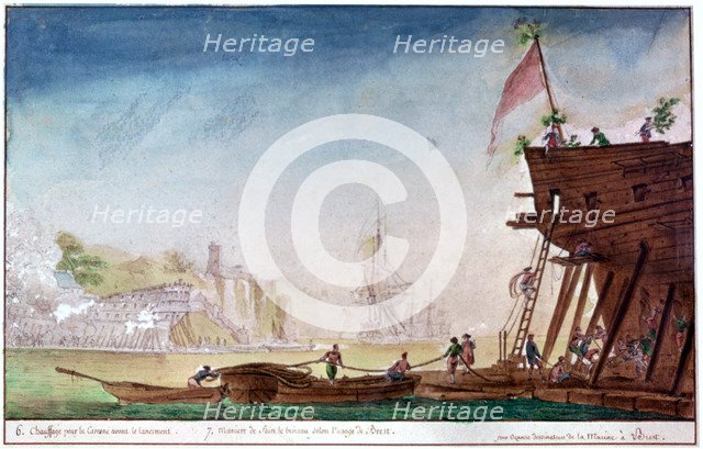 'The Marina of Brest', c1750-1810. Artist: Nicolas Marie Ozanne