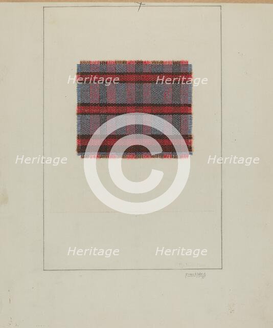 Homespun Cloth, 1937. Creator: Frank J Mace.