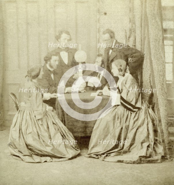 'A Game of Cards', 19th century. Artist: Unknown