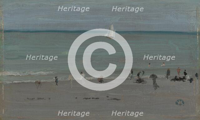 Coast Scene, Bathers, 1884/85. Creator: James Abbott McNeill Whistler.