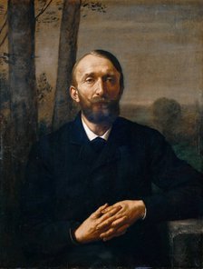 Portrait of Konrad Fiedler (1841-1895), 1884. Creator: Thoma, Hans (1839-1924).