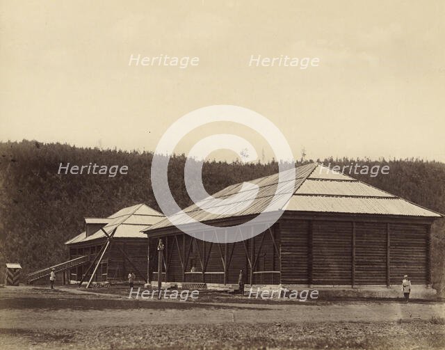 Ust'-Kara Prison Storehouses, 1891. Creator: Aleksei Kuznetsov.