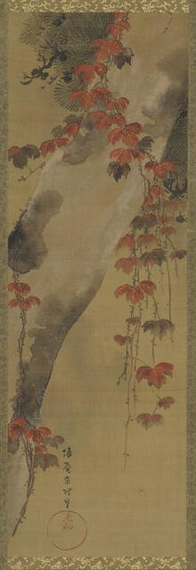 Pine tree and autumn vine, Edo period, late 18th century. Creator: Tawaraya Sori.