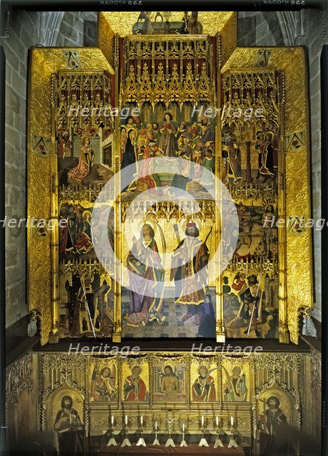  'Altarpiece of Saint Tecla and Saint Sebastian', tempera on wood (1486-1498/1501).