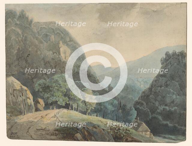 Mountain landscape, 1846. Creator: Monogrammist IVR.