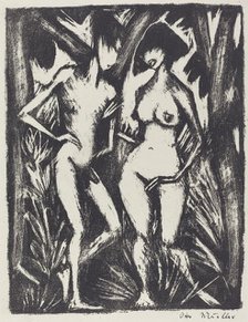 Adam and Eve (Adam und Eva), 1920/1923. Creator: Otto Mueller.