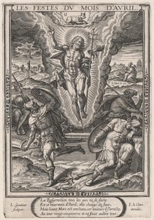 Les Festes du mois d'Avril (April: The Resurrection), 1603. Creator: Leonard Gaultier.