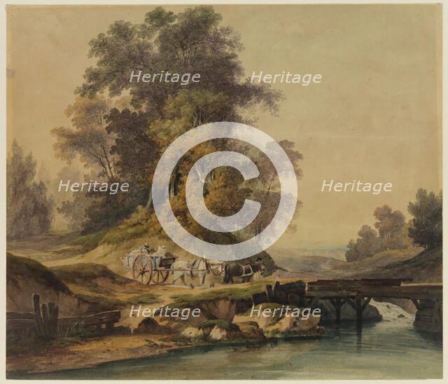 Morning (A Wooded River Landscape), 19th century. Creator: Unknown.