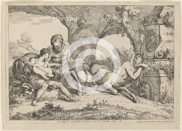 Chiron Teaching Music to Achilles, 1758. Creator: Gaetano Gherardo Zompini.