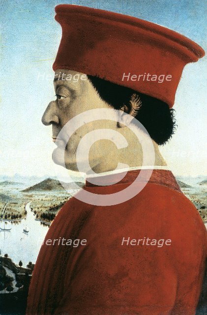 'Portrait of Federico da Montefeltro, Duke of Urbino', c1465. Artist: Pietro della Francesca