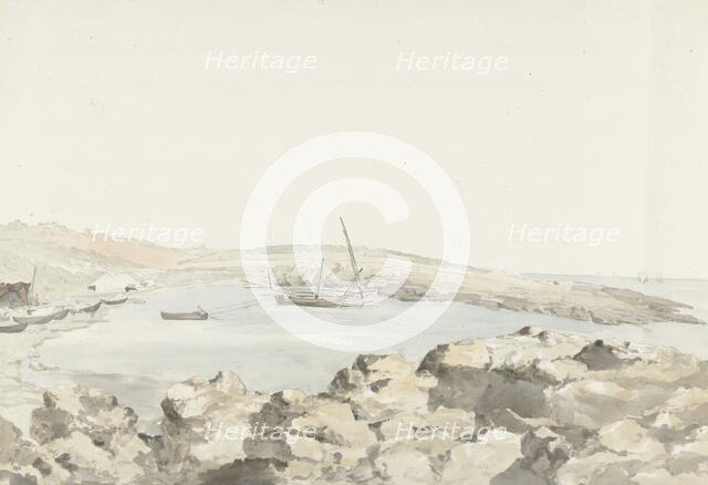 View of the port from via Luogovivo, 1778. Creator: Louis Ducros.