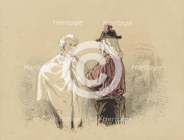 Two men in conversation, 1814-1866. Creator: Paul Gavarni.