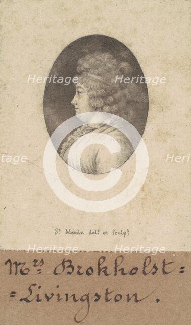 Catherine Keteltas Livingston, 1797-1798. Creator: Charles Balthazar Julien Févret de Saint-Mémin.