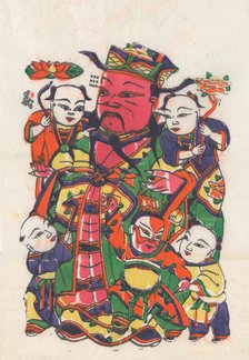 One hundred thirty-five woodblock prints including New Year's pictures (nianh..., 19th-20th century. Creator: Unknown.