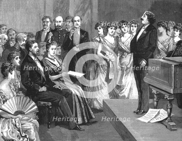 ''The Post Office Jubilee Conversazione, Mr Sims Reeves singing', 1890. Creator: Unknown.