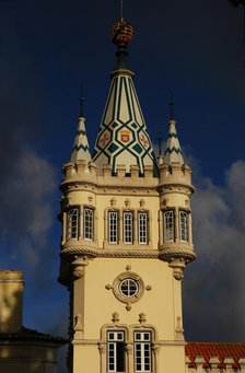 Detail of a tower, Town Hall, Sintra, Portugal, 1906-1909 (2008). Creator: Unknown.