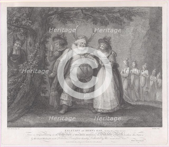 Falstaff at Herne's Oak (Shakespeare, Merry Wives of Windsor, Act 5, Scene 5), May 30, 1793. Creator: Michele Beneditti.