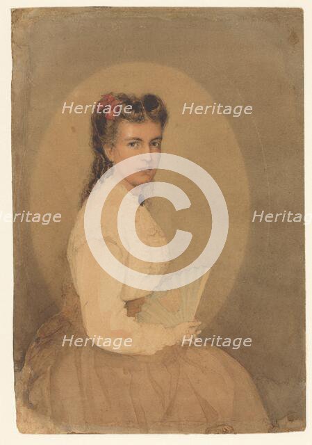 Portrait of Anna Maria Augusta Hilverdink, 1852-1914. Creator: Anthony Cornelis Cramer.