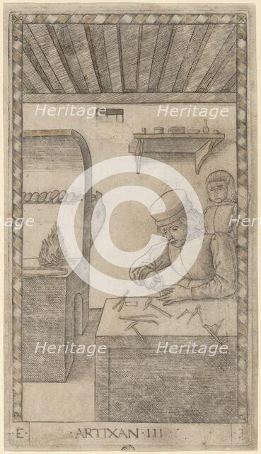 Artixan (Artisan), c. 1465. Creator: Master of the E-Series Tarocchi.