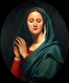The Virgin of the Blue Veil, 1827. Creator: Ingres, Jean Auguste Dominique (1780-1867).