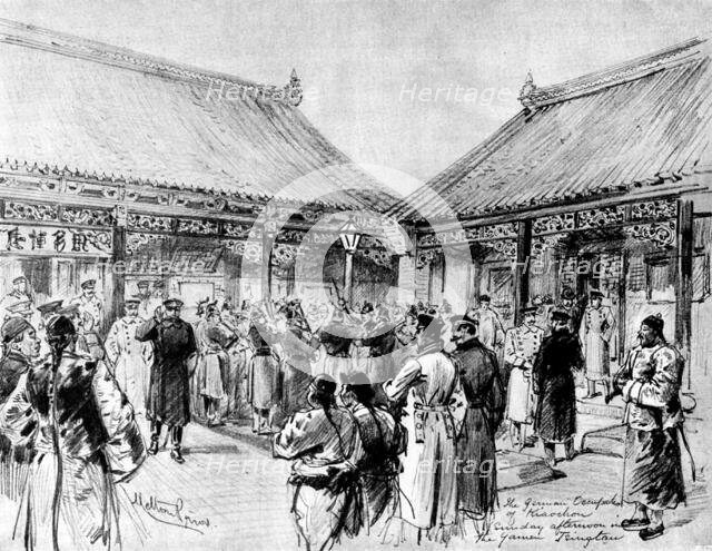 The Chinese Question - the German Occupation of Kiao-Chau: Sunday Afternoon..., Tsingtan, 1898. Creator: Unknown.