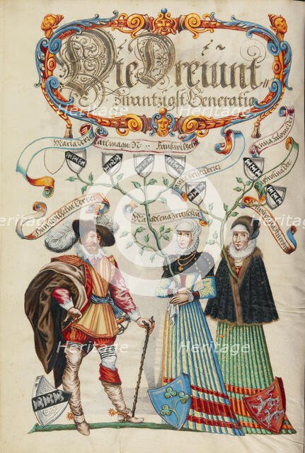 The Twenty-Third Generation, Hans Wilhelm Derrer, about 1626-1711. Creator: Unknown.