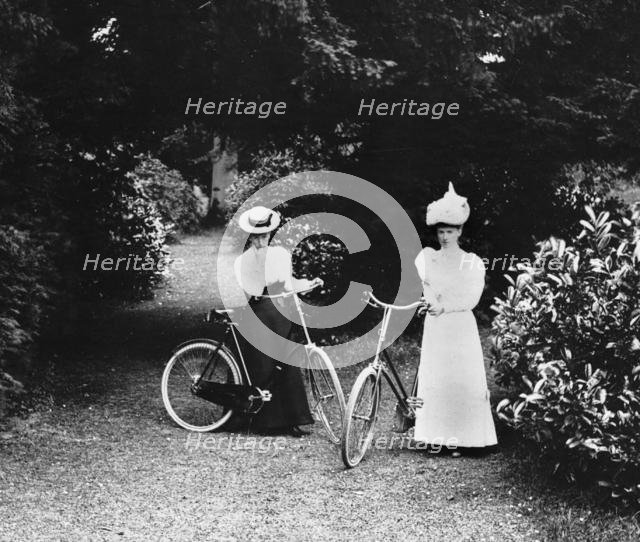 Lady Cyclists is Maderia 1898. Creator: Unknown.