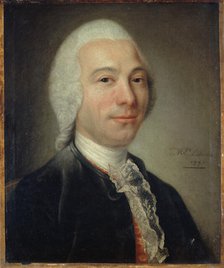 Portrait of man, formerly identified as Alembert, 1770. Creator: Catherine Lusurier.