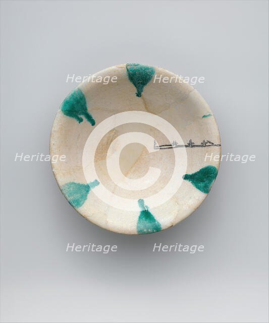 Imitation Green-Splashed Samarra Ware, Iran, 9th-10th century. Creator: Unknown.