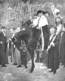 Pictures from the Royal Academy: On the Threshold of the City...Solomon J. Solomon, A.R.A., 1898. Creator: Unknown.