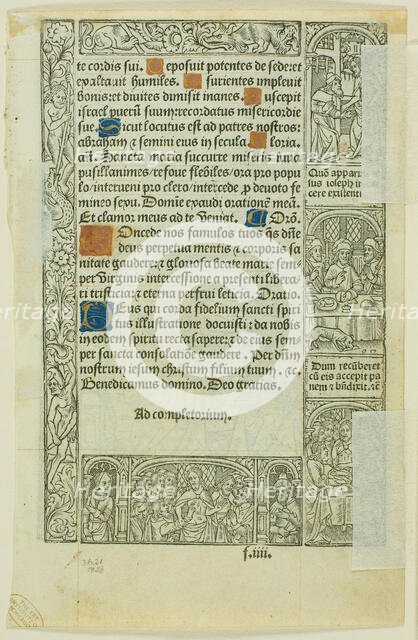 Death of Virgin, from Book of Hours, n.d. Creator: Philippe Pigouchet.