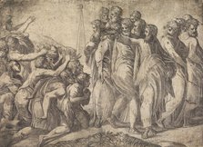 Christ Healing the Lepers, ca. 1545 (?). Creator: Andrea Schiavone.