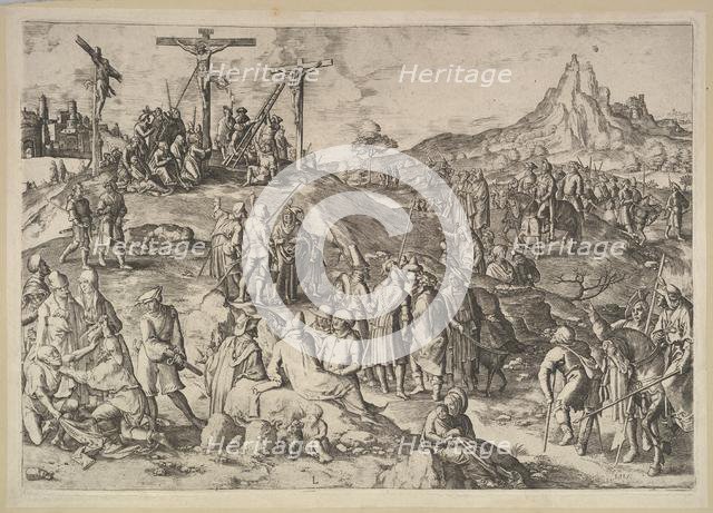 Calvary (Golgotha), 1517. Creator: Lucas van Leyden.