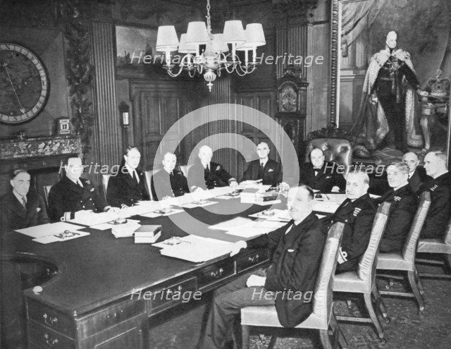 'The Board of Admiralty in Session', 1939, (1955). Artist: Unknown.