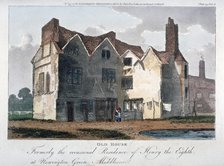 Old house, formerly the occasional residence of Henry VIII at Newington Green, London, 1811.         Artist: Anon