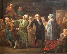 Julestuen (The Christmas Party)...Holberg Gallery. Scenes from Ludvig Holberg's comedies, 1814. Creator: Christian August Lorentzen.