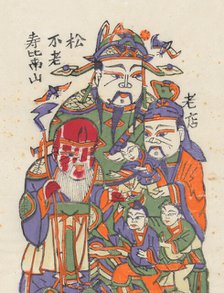 One hundred thirty-five woodblock prints including New Year's pictures (nianh..., 19th-20th century. Creator: Unknown.