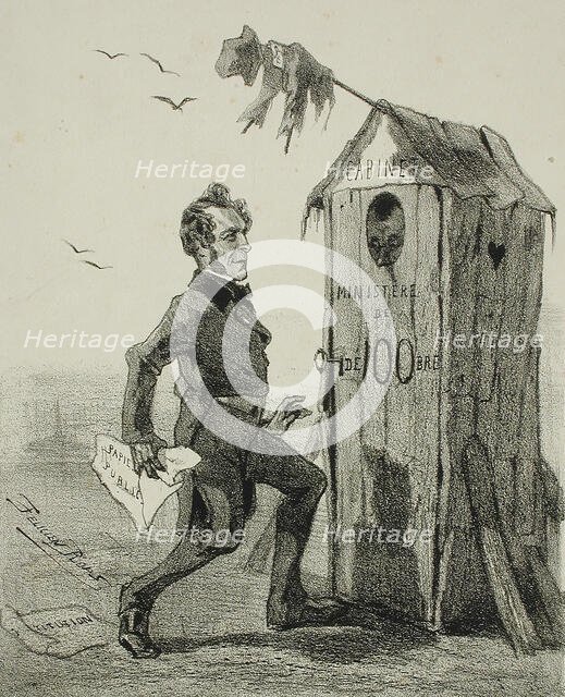 La Politique pour rire, 1859. Creator: Félicien Rops.