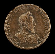 Henri II, 1519-1559, King of France 1547 [obverse]. Creator: Etienne Delaune.
