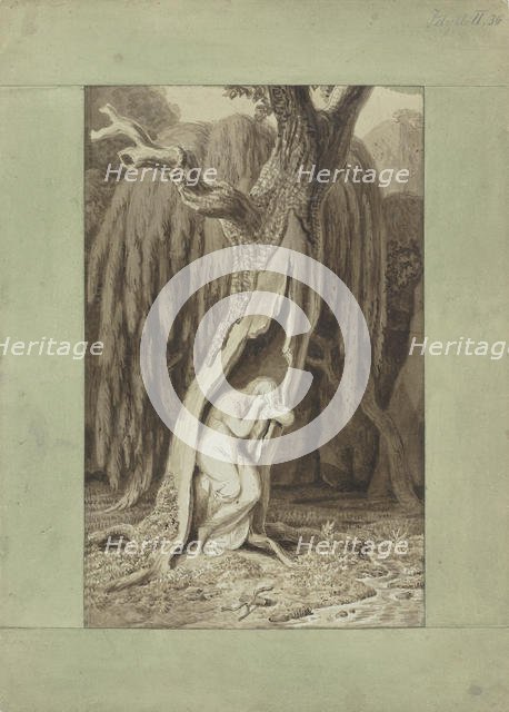 Dryad. "Idylls" Series, ca 1820. Creator: Tischbein, Johann Heinrich Wilhelm (1751-1829).