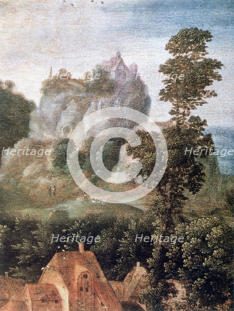 'Flight into Egypt', (detail), c1530-1550.  Artist: Herri met de Bles