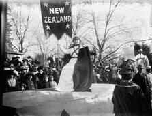 Float in suffrage parade, between c1910 and c1915. Creator: Bain News Service.
