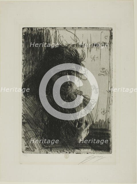 An Irish Girl or Annie, 1894. Creator: Anders Leonard Zorn.