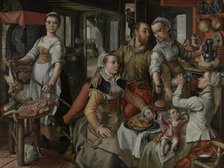 Brothel Scene, 1563. Creator: Joachim Beuckelaer.